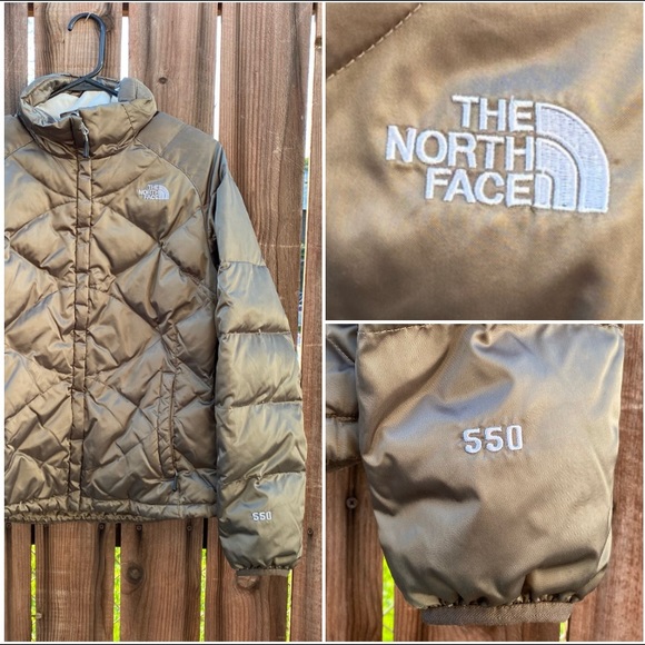 The North Face Jackets & Blazers - The North Face Green Puffer 550 Zip Up Jacket